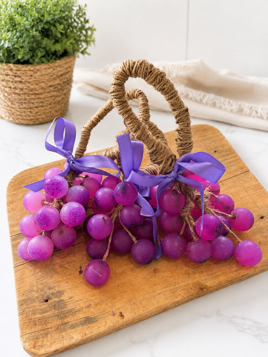 Jabón de uvas moradas