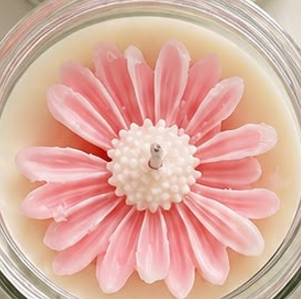 Vela vaso grande/ Margarita Rosa